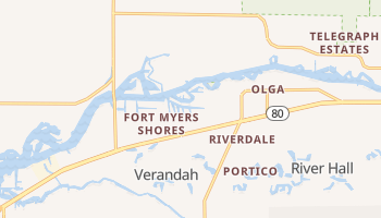 Fort Myers Shores, Florida map