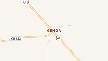 Genoa, Florida map