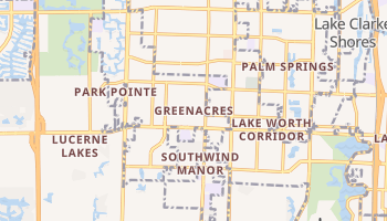 Greenacres City, Florida map