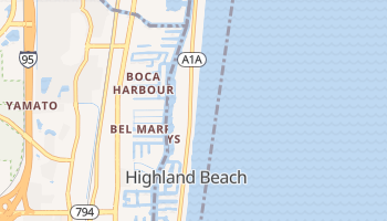 Highland Beach, Florida map