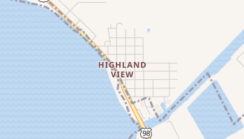 Highland View, Florida map