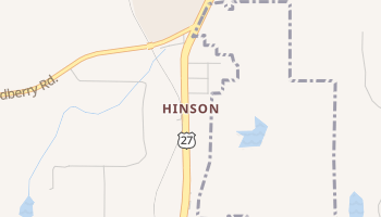 Hinson, Florida map