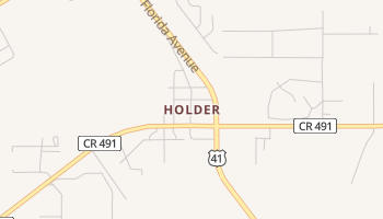 Holder, Florida map