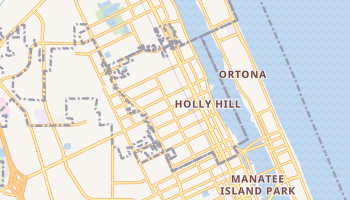 Holly Hill, Florida map