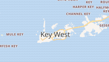 Key West, Florida map