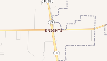 Knights, Florida map