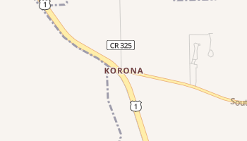 Korona, Florida map
