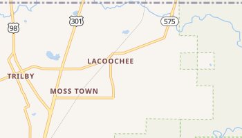 Lacoochee, Florida map