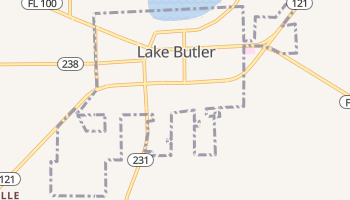 Lake Butler, Florida map