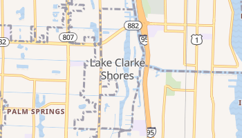 Lake Clarke Shores, Florida map