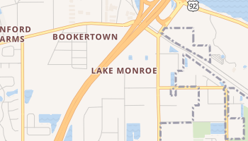 Lake Monroe, Florida map
