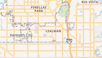 Lealman, Florida map