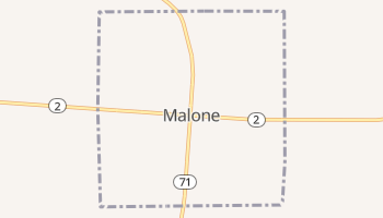 Malone, Florida map