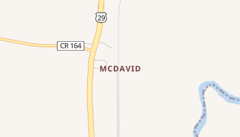 McDavid, Florida map