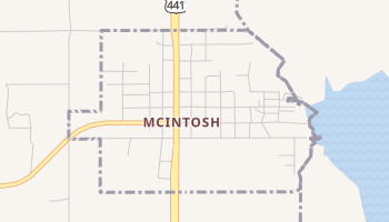 McIntosh, Florida map