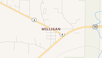 Milligan, Florida map
