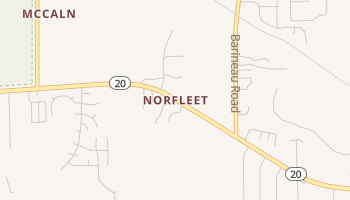 Norfleet, Florida map