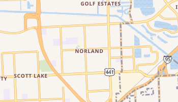 Norland, Florida map