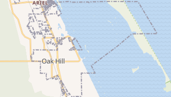 Oak Hill, Florida map
