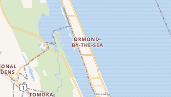 Ormond-by-the-Sea, Florida map