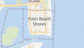 Palm Beach Shores, Florida map
