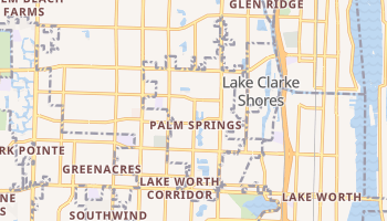 Palm Springs, Florida map