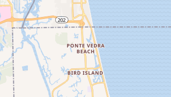 Ponte Vedra Beach, Florida map