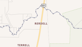 Rerdell, Florida map