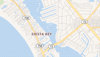 Siesta Key, Florida map