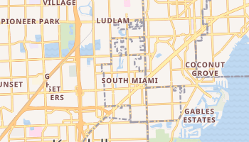 South Miami, Florida map