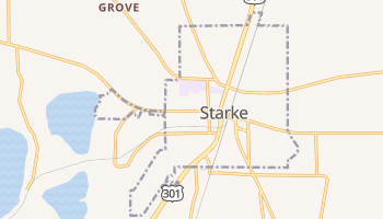 Starke, Florida map