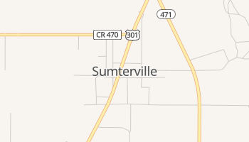 Sumterville, Florida map