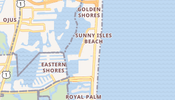 Sunny Isles Beach, Florida map