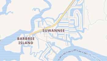 Suwannee, Florida map