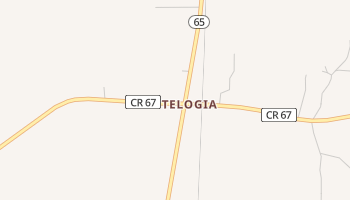 Telogia, Florida map