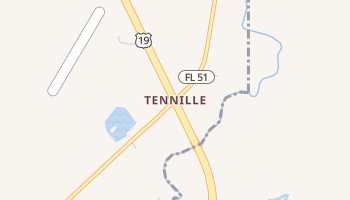 Tennille, Florida map