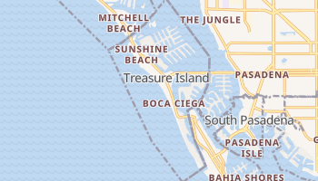 Treasure Island, Florida map