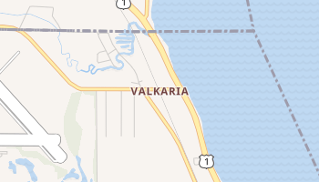 Valkaria, Florida map