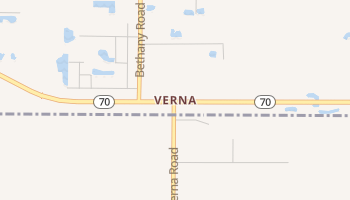 Verna, Florida map