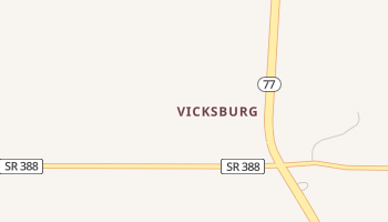 Vicksburg, Florida map