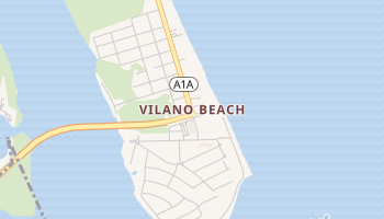 Vilano Beach, Florida map