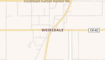 Weirsdale, Florida map