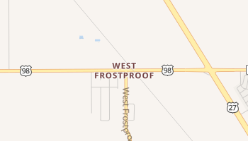 West Frostproof, Florida map