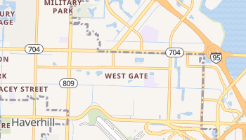 West Gate, Florida map