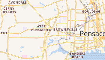 West Pensacola, Florida map