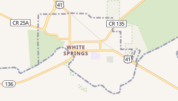 White Springs, Florida map