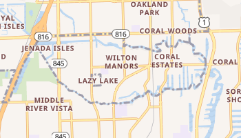 Wilton Manors, Florida map