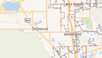 Zellwood, Florida map