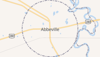 Abbeville, Georgia map