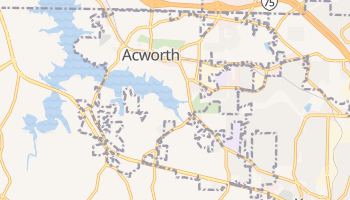 Acworth, Georgia map